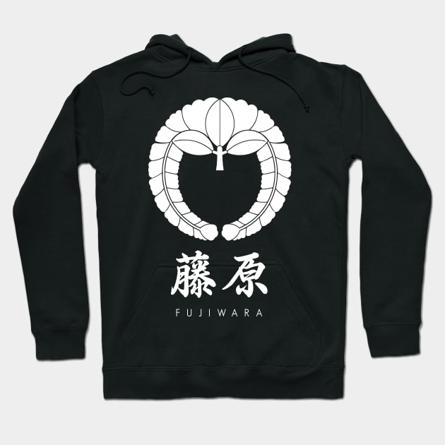 Fujiwara Clan kamon with text Hoodie by Takeda_Art